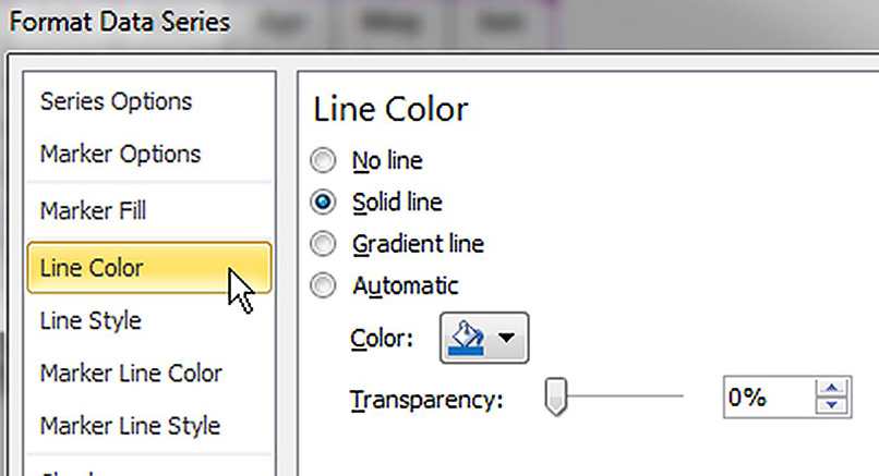 Excel screen shot