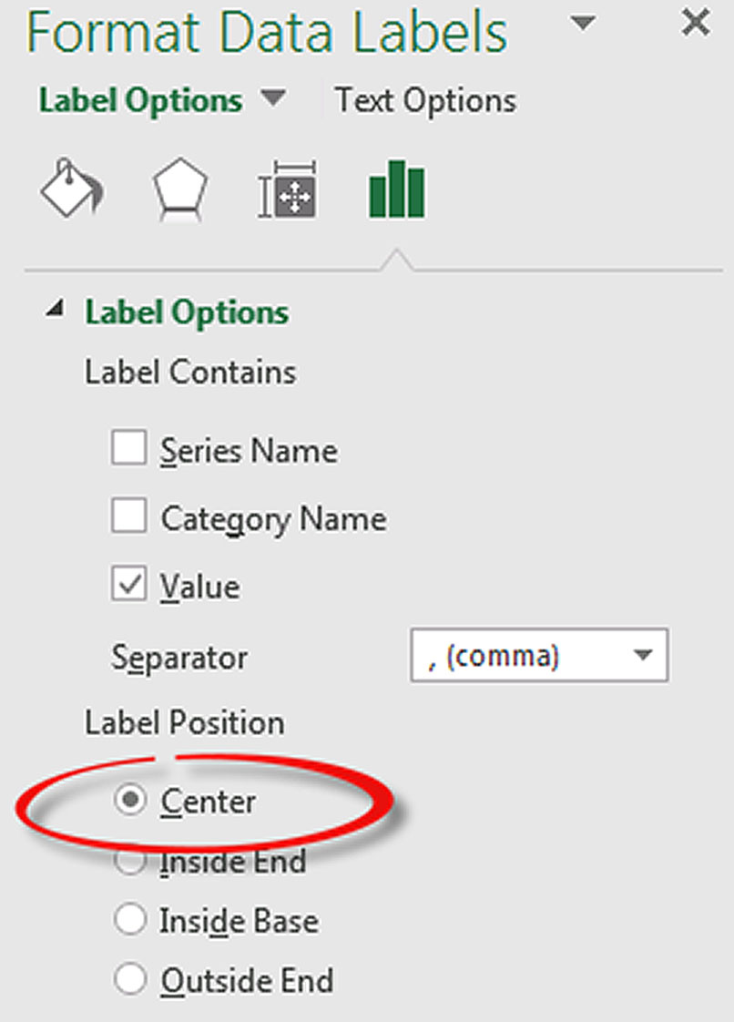 Format data labels