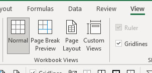 Excel screenshot