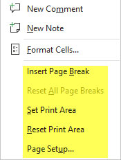 Excel screenshot