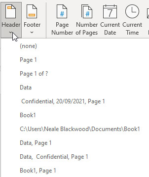 Excel screenshot