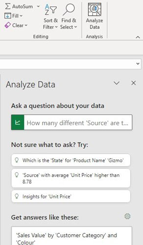 Excel screenshot