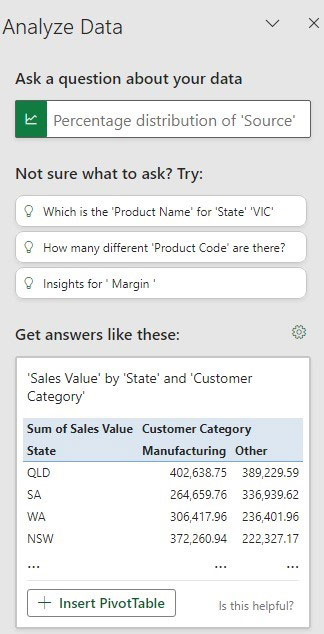 Excel screenshot