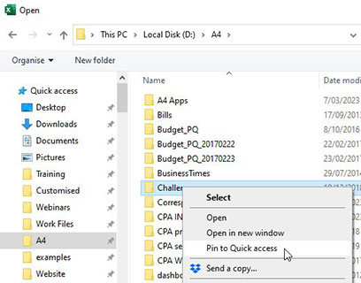 Excel screenshot