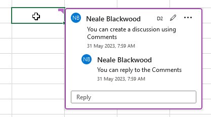 Excel screenshot