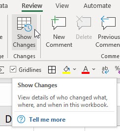 Excel screenshot