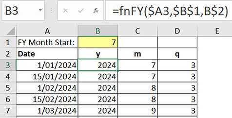 Excel screenshot
