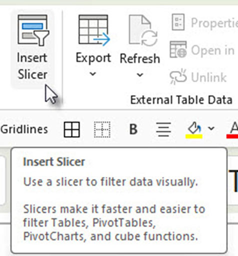 Excel screenshot