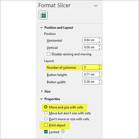 Excel screenshot