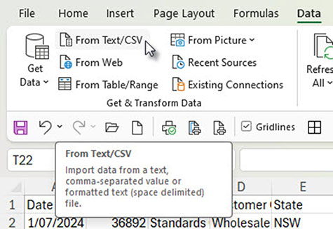 Excel screenshot