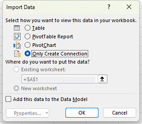 Excel screenshot