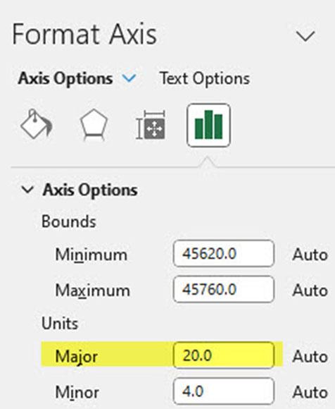 Excel screenshot