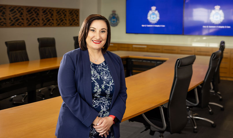 Santa Cardenia FCPA sitting desk