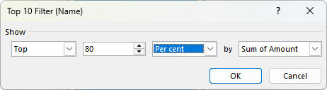 Excel screenshot