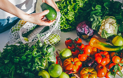 Fresh fruit and vegetables