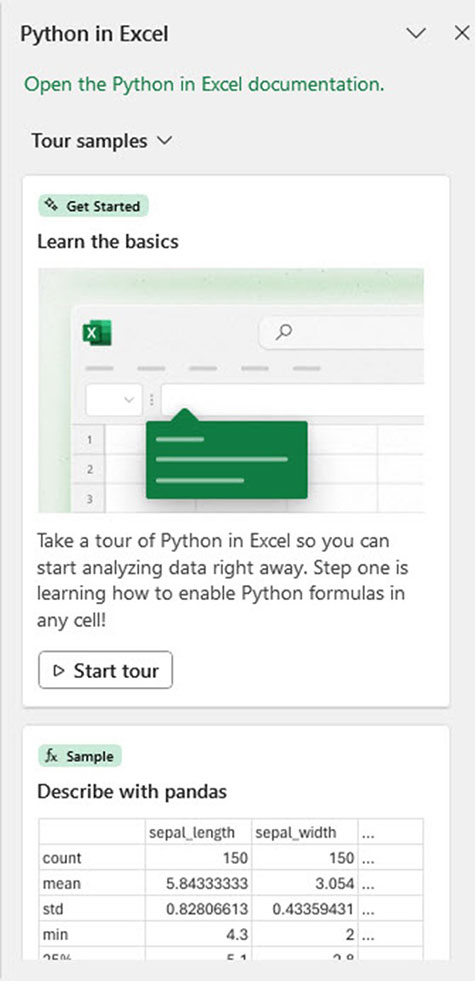 Excel screenshot