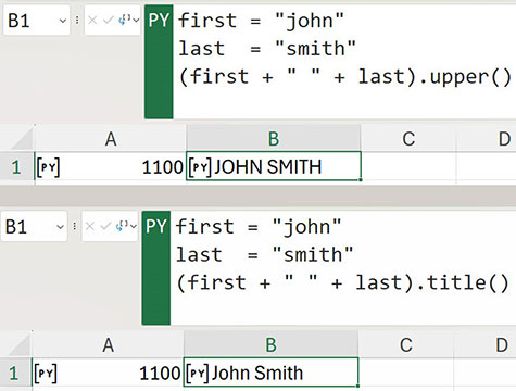Excel screenshot
