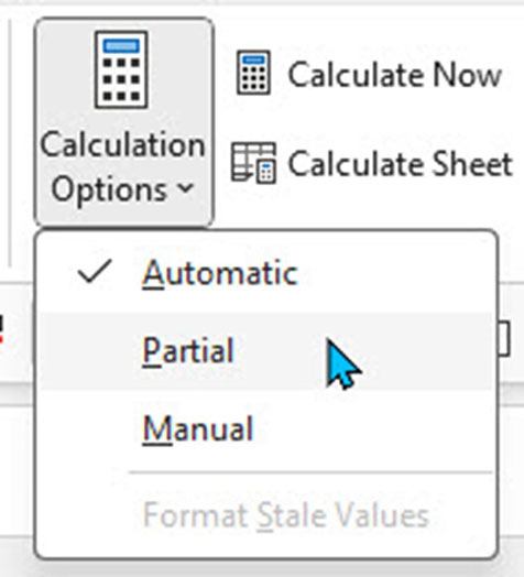 Excel screenshot