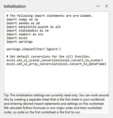 Excel screenshot