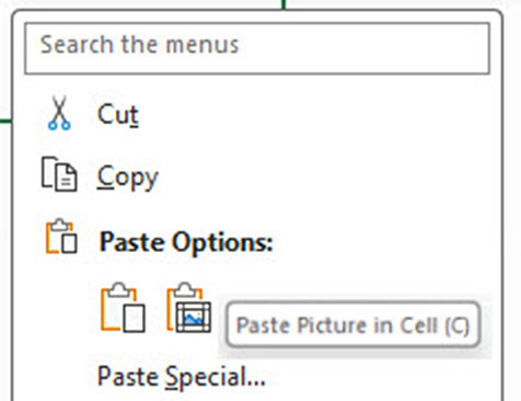 Excel screenshot