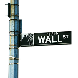 Wall Street sign post