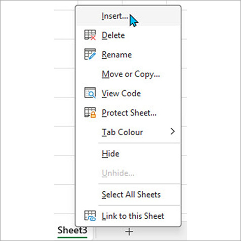 Excel screenshot