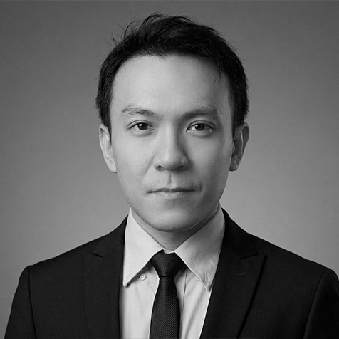 Professional head-and-shoulders portrait of a person wearing a dark suit jacket, light-coloured shirt and dark tie. The person is facing the camera directly against a plain grey background, with even studio lighting and a neutral appearance. The image is cropped from the chest upwards and has a formal corporate headshot style.